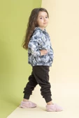 Hopfrög Kids Furry Furry Pembe Kürk Barefoot Patik - 5
