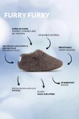 Furry Furry Gri Kürk Barefoot Patik (Hediye Seti) - 2