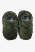 Hopfrög Kids Furry Furry Haki Kürk Barefoot Patik - 1