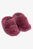 Hopfrög Kids Furry Furry Bordo Kürk Barefoot Patik thumbnail 3
