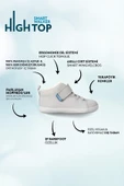 Hopfrög Kids Smart Walker High Top Süper Mat Havalı Gri Barefoot Çocuk Bot thumbnail 2
