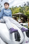 Hopfrög Kids Smart Walker High Top Mor Işık Barefoot Çocuk Bot - 4