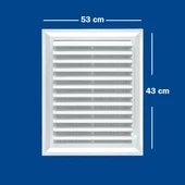 Güloğlu Panpen Plastik Menfez Panjur 53x43cm thumbnail 2