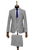 Erkek Regular Fit Yelekli Çift Yırtmaçlı Takım Elbise BGL-ST03824 thumbnail 3