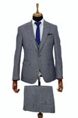 Erkek Regular Fit Yelekli Çift Yırtmaçlı Takım Elbise BGL-ST03824 thumbnail 1