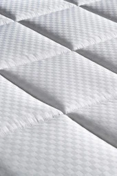 Star Yatak Seti 180x200 cm Çift Kişilik Yaylı Sert Ortopedik Yatak Antrasit Lüks Baza Başlık Takımı - 8
