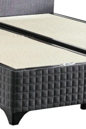 Star Yatak Seti 180x200 cm Çift Kişilik Yaylı Sert Ortopedik Yatak Antrasit Lüks Baza Başlık Takımı - 10