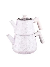 BAMBUM MOLD GRANİT ÇAYDANLIK TAKIMI BEYAZ B5179 - 2
