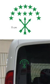 Adige Bayrak Folyo Etiket Yeşil 11 cm - 1
