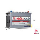 YİĞİT AKÜ 12 V 105 AH 820A(EN) - 2