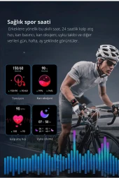 ODD3 2.1 inç IPS Ekran IP68 Su Geçirmez Konuşma ve NFC Özellikli Akıllı Saat thumbnail 5