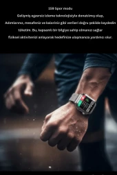 ODD3 2.1 inç IPS Ekran IP68 Su Geçirmez Konuşma ve NFC Özellikli Akıllı Saat thumbnail 9