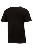 Erkek Bisiklet Yaka Standart Fit Siyah T-Shirt - 4