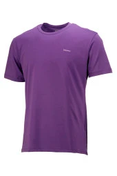 Erkek Bisiklet Yaka Standart Fit Mor T-Shirt - 1