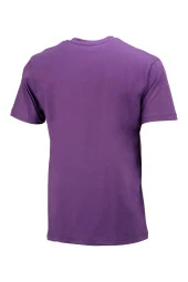 Erkek Bisiklet Yaka Standart Fit Mor T-Shirt - 4