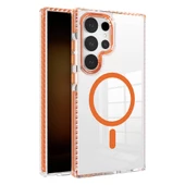 Galaxy S24 Ultra Kılıf Magsafe Şarj Özellikli Airbagli Takılabilir Askı Aparatlı Nana Kılıf thumbnail 1