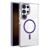 Galaxy S24 Ultra Kılıf Magsafe Şarj Özellikli Airbagli Takılabilir Askı Aparatlı Nana Kılıf thumbnail 2