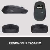 Lenovo Lecoo WS202 Kablosuz 1200DPI 4 Tuşlu Optik Mouse Siyah - 2