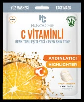 HUNCA CARE C VİTAMİNLİ KAĞIT YÜZ MASKE – RENK TONU EŞİTLEYİCİ / EVEN SKIN TONE - 1