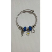 Charm Pandora Model Bileklik Tasarim Çiçekli - 1