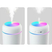 LED Işıklı Mini Ortam Oda Hava Nemlendirici ve Taşınabilir Buhar Makinesi H2O Humidifier - 5