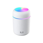 LED Işıklı Mini Ortam Oda Hava Nemlendirici ve Taşınabilir Buhar Makinesi H2O Humidifier - 7