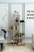 Jest Dekor Konsept Lotus Atlantik Çam Ahşap 5 Katlı Çiçeklik, Saksılık, Çiçek Standı, Dekoratif Raf-çok Amaçlı Kullanım - 5