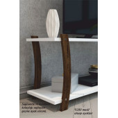 Lova Beyaz Ahşap Raflı Televizyon Sehpası, Tv Ünitesi, Tv Sehpası / 120x30 Cm / Şık ve Ergonomik - 2