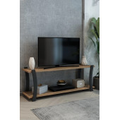 Roma Atlantik Çam Ahşap Raflı Televizyon Sehpası, Tv Ünitesi, Tv Sehpası / 120x30 Cm / Şık ve Ergonomik - 2