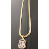 Baget Tek Taş İtalyan Çelik Koly - 2