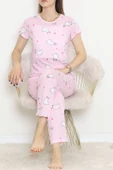 Desenli Pijama Takımı Beyazpembe - 130.1287. - 5