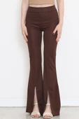 Yırtmaçlı İspanyol Paça Pantolon Kahve - 16702.1355. thumbnail 1