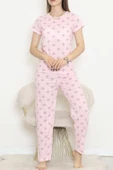Desenli Pijama Takımı Pembelibeyaz - 130.1287. - 4