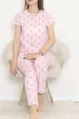 Desenli Pijama Takımı Pembelibeyaz - 130.1287. - 3