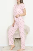 Desenli Pijama Takımı Pembelibeyaz - 130.1287. - 5