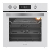 Silverline BO65P4W01 Buhar Destekli + Airfryer Özellikli Beyaz Cam Ankastre Fırın - 1