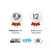 Sanica Velada Havlupan Parlak Çelik 500 x 1381 mm thumbnail 4