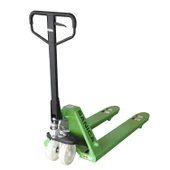 Sanica Yeşil Transpalet 2.5 Ton Kapasite Kemik Tekerlekli Döküm Pompa thumbnail 1