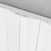 Sanica Asimetrik Dizayn Radyatör Beyaz Yatay (Single) 600 x 1027 mm thumbnail 3