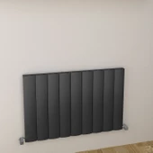Sanica Simetrik Dizayn Radyatör Antrasit Alüminyum Yatay (Single) 600 x 718 mm - 2