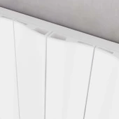 Sanica Asimetrik Dizayn Radyatör Beyaz Yatay (Single) 600 x 615 mm thumbnail 3