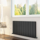 Sanica Simetrik Dizayn Radyatör Antrasit Alüminyum Yatay (Single) 600 x 1336 mm - 1