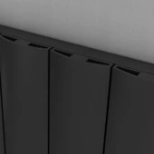 Sanica Simetrik Dizayn Radyatör Antrasit Alüminyum Yatay (Single) 600 x 1336 mm - 3