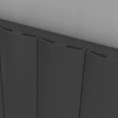 Sanica Simetrik Dizayn Radyatör Antrasit Alüminyum Yatay (Single) 600 x 718 mm - 3