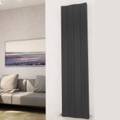 Sanica Simetrik Dizayn Radyatör Antrasit Alüminyum Dikey (Double) 512 x 1800 mm - 3