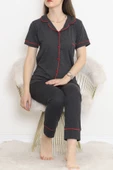 Önü Cepli Pijama Takımı Antrasit - 11404.1048. - 2