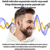 Polham BT5.3V 300Mah Şarjlı Mikrofonlu Bluetooth Kulakiçi Kulaklık, Hifi Bas Destekli, Su Geçirmez - 7