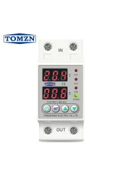 Tomzn Voltaj ve Akım Koruma Rölesi Yüksek Alçak Gerilim Akım Koruyucu 63A Elektrik Bekçisi - 4