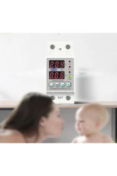 Tomzn Voltaj ve Akım Koruma Rölesi Yüksek Alçak Gerilim Akım Koruyucu 63A Elektrik Bekçisi - 6