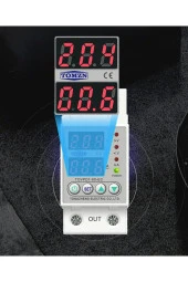 Tomzn Voltaj ve Akım Koruma Rölesi Yüksek Alçak Gerilim Akım Koruyucu 63A Elektrik Bekçisi - 8